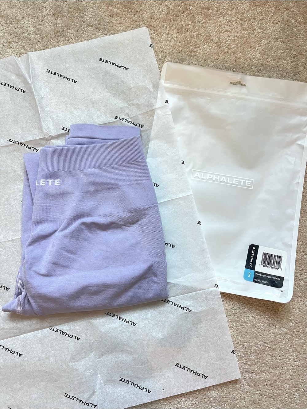 Alphalete Amplify Leggings - Misty Lilac Small
